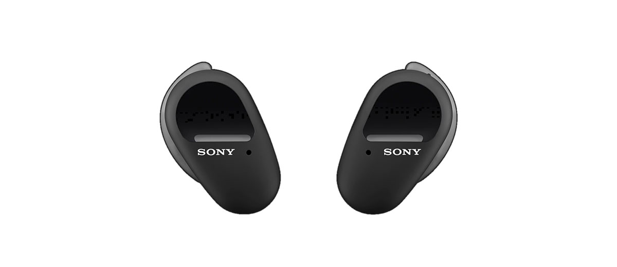 Бездротові bluetooth навушники Sony WF-SP800N Truly Wireless Noise-Canceling Headphones for Sports Black