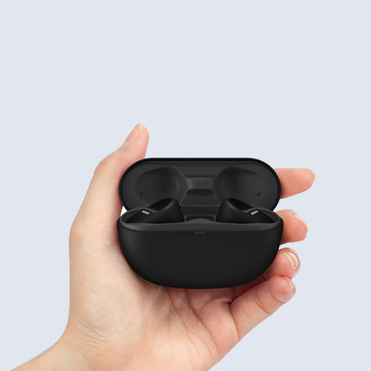 Бездротові bluetooth навушники Sony WF-SP800N Truly Wireless Noise-Canceling Headphones for Sports Black 
