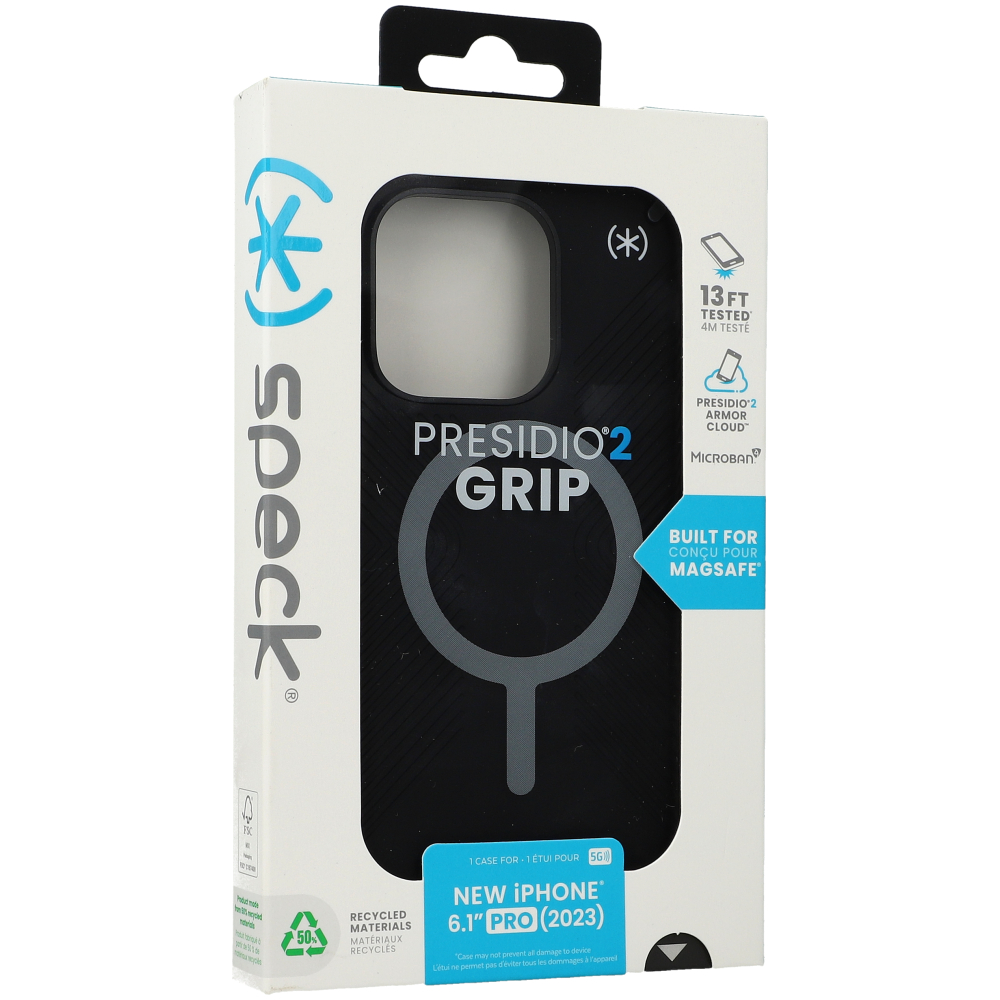 Чохол Speck Presidio2 Grip MagSafe для Apple iPhone 15 Pro, чорний