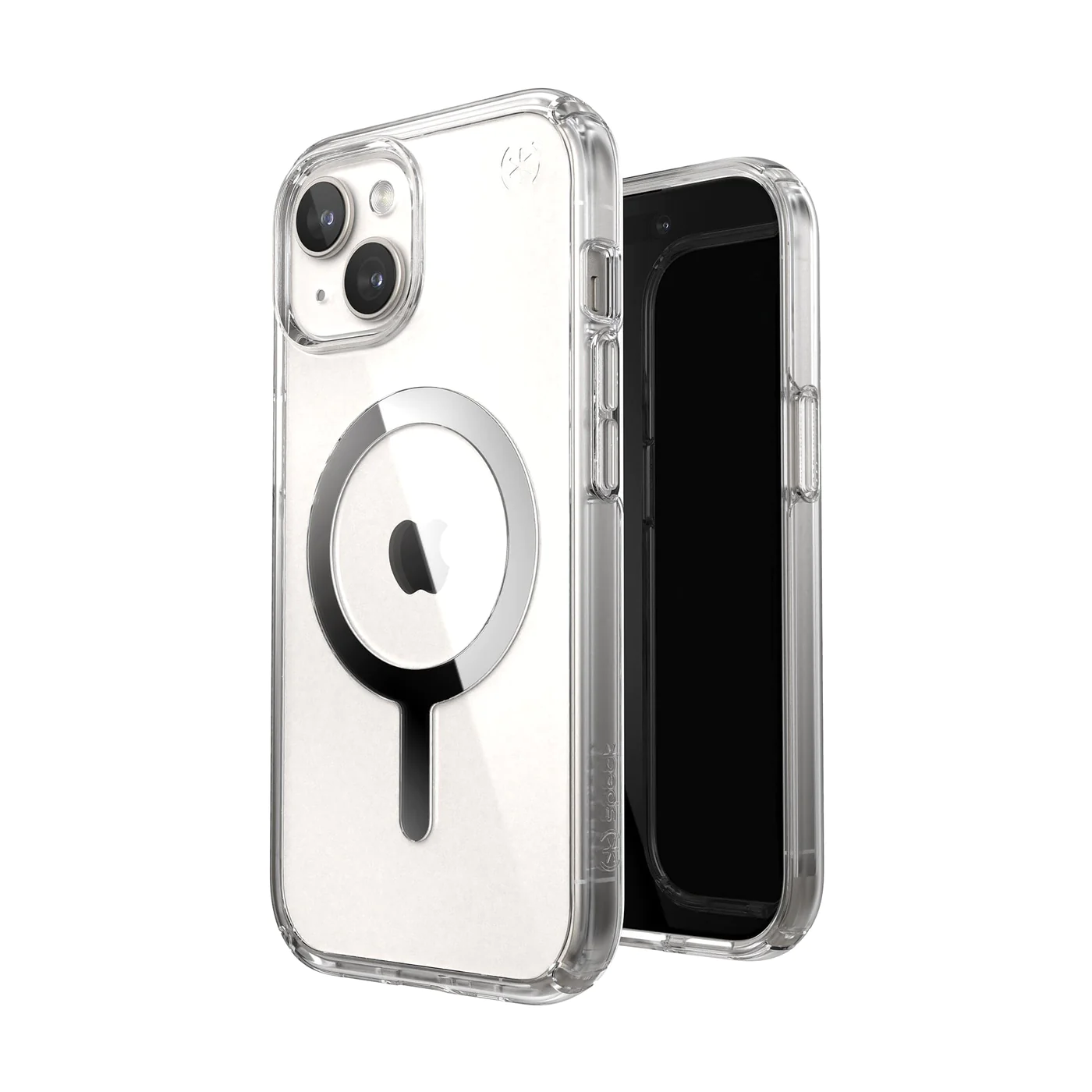 Прозорий чохол з MagSafe Speck Presidio Perfect-Clear Clear/Chrome для iPhone 15