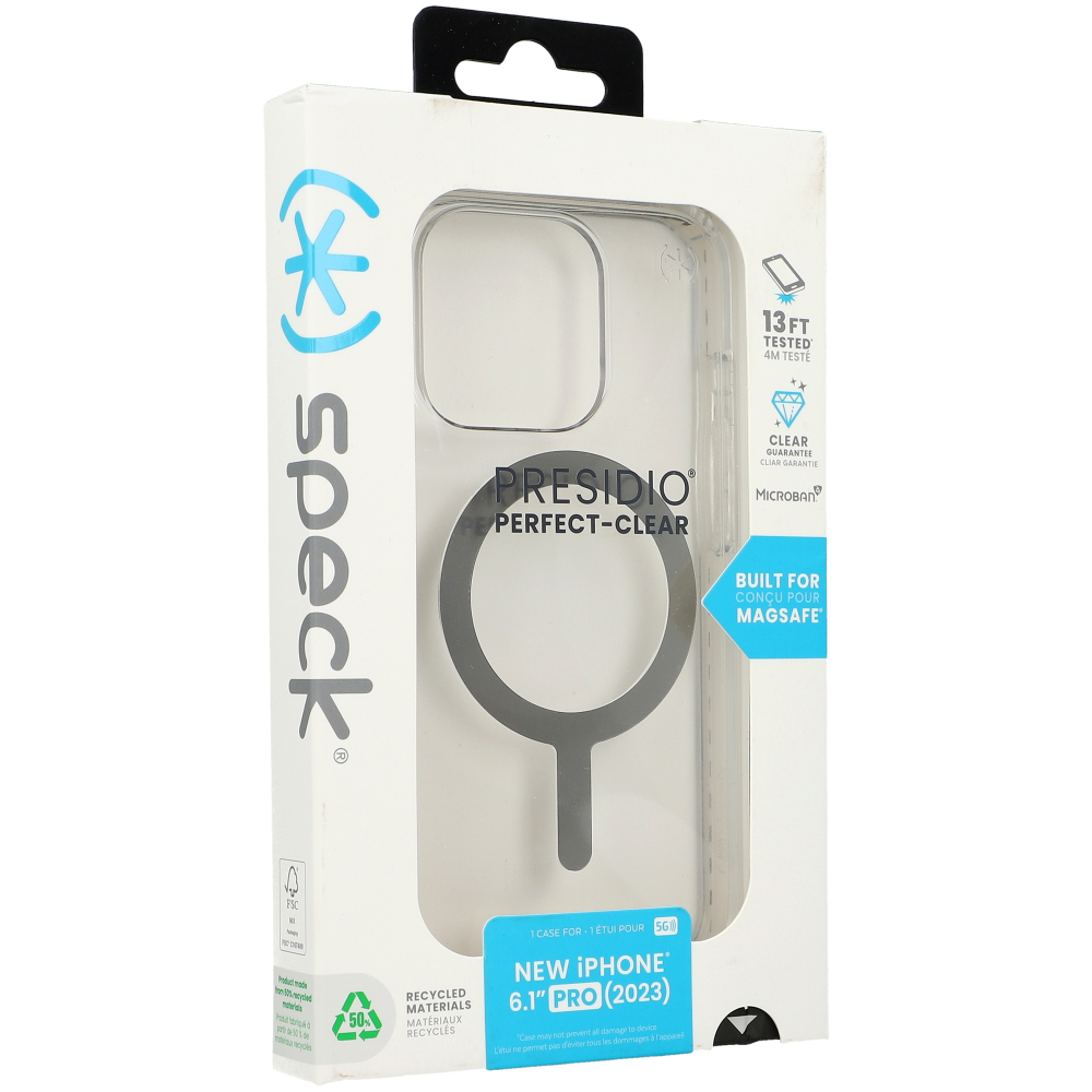 Прозорий чохол Speck Presidio Perfect-Clear MagSafe для Apple iPhone 15 Pro Max