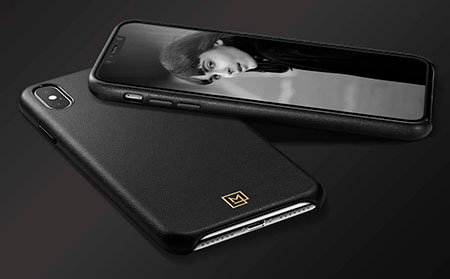 Черный защитный чехол Spigen La Manon Calin Chick Black для iPhone X/XS