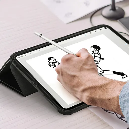 Чехол-книжка с держателем для Apple Pencil Spigen Ultra Hybrid Pro Cornflower Blue для iPad 10 10.9" (2022) цена
