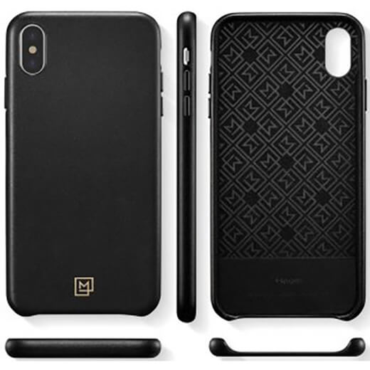 Черный защитный чехол Spigen La Manon Calin Chick Black для iPhone X/XS