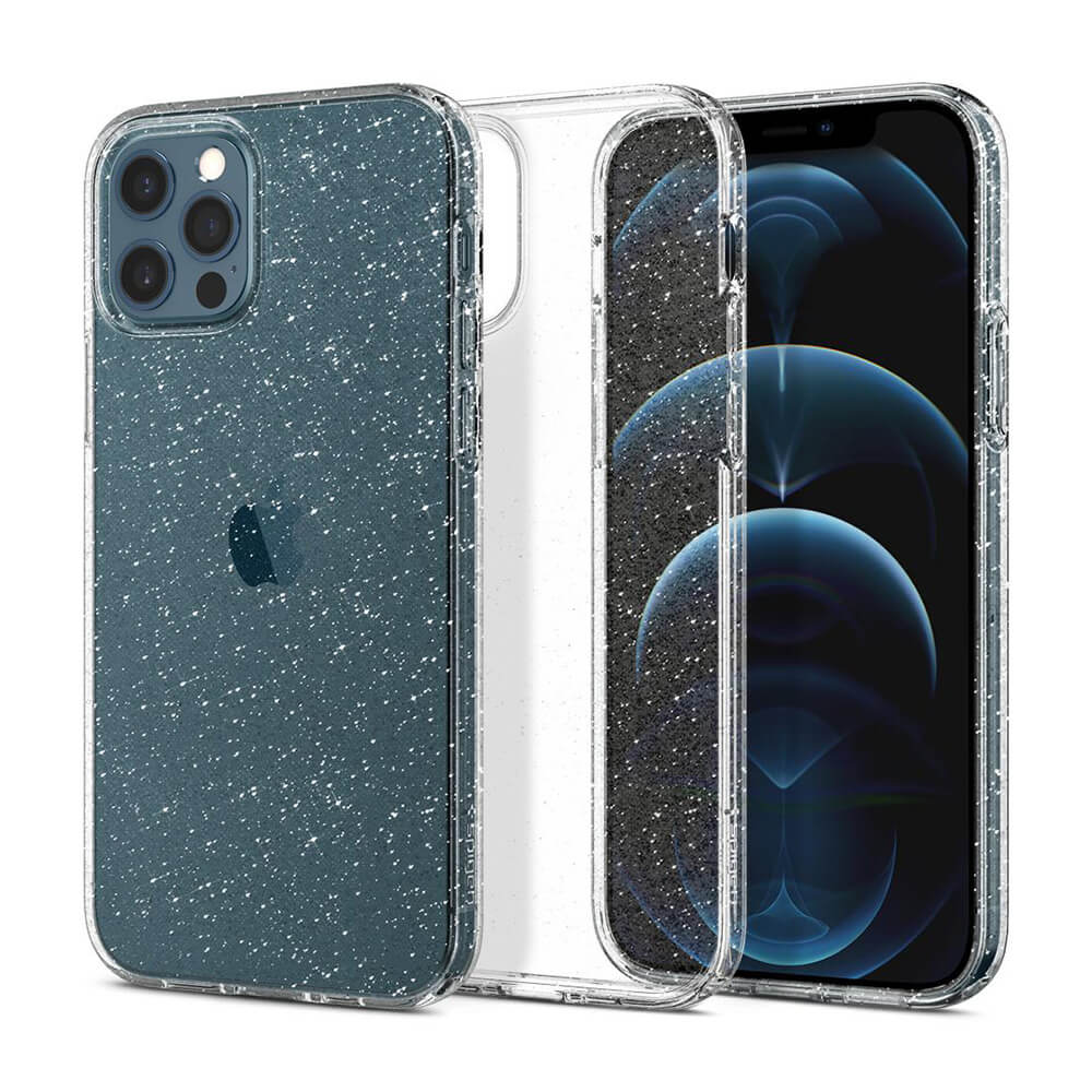 Силиконовый чехол Spigen Liquid Crystal Glitter для iPhone 12