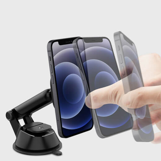 Магнитный автодержатель Spigen OneTap Magnetic Car Mount для iPhone 14 | 13 | 12