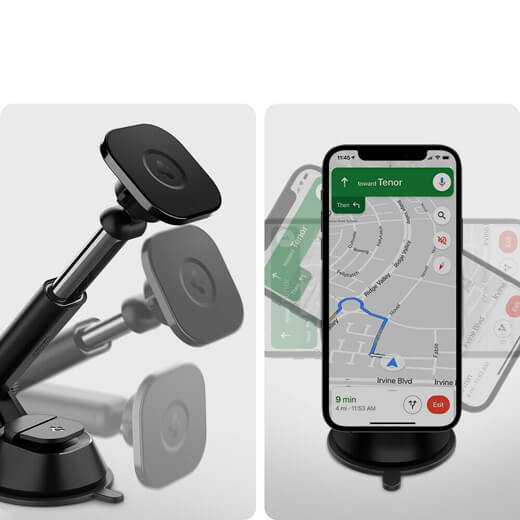 Магнитный автодержатель Spigen OneTap Magnetic Car Mount для iPhone 14 | 13 | 12