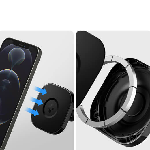 Магнитный автодержатель Spigen OneTap Magnetic Car Mount для iPhone 14 | 13 | 12
