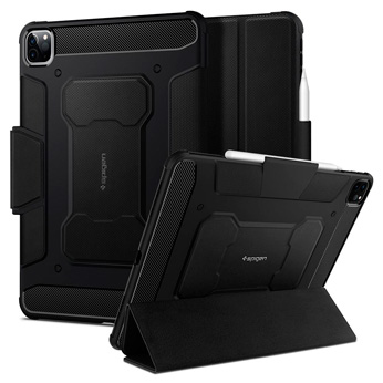 Противоударный чехол-подставка Spigen Rugged Armor Pro Black для iPad Pro 11" (2020/2018)