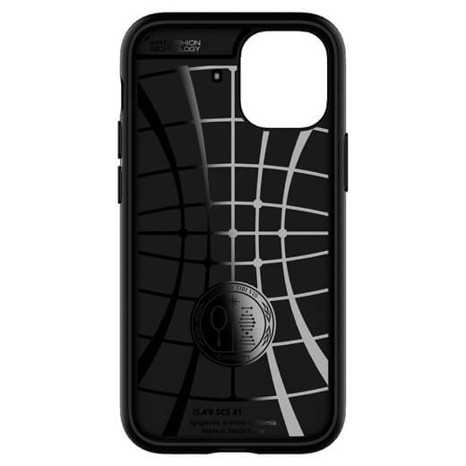 Чохол з відділенням для карт Spigen Slim Armor CS Black для iPhone 12 mini