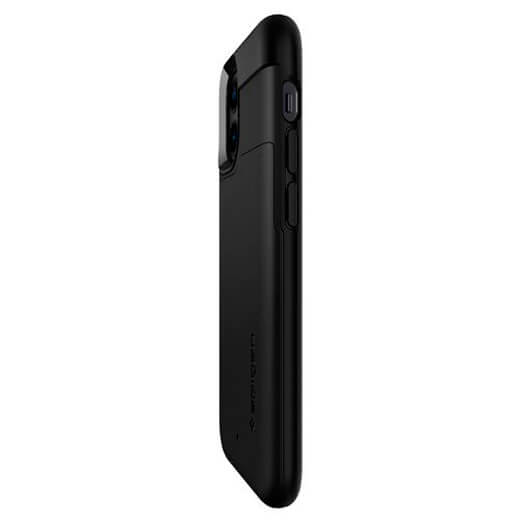 Чохол з відділенням для карт Spigen Slim Armor CS Black для iPhone 12 mini