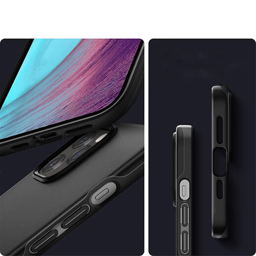 Черный защитный чехол Spigen Thin Fit для iPhone 12