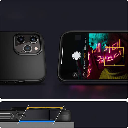 Черный защитный чехол Spigen Thin Fit для iPhone 12