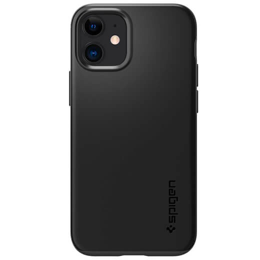 Черный защитный чехол Spigen Thin Fit для iPhone 12