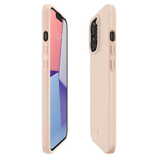 Купить силиконовый чехол-накладка Spigen Thin Fit Sand Beige для iPhone 13 Pro