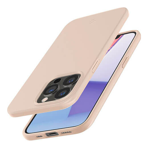 Цена силиконового чехла-накладки Spigen Thin Fit Sand Beige для iPhone 13 Pro