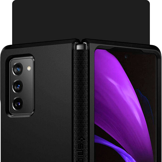 Силіконовий TPU чохол Spigen Tough Armor Rugged Hinge Protector Black для Galaxy Z Fold 2