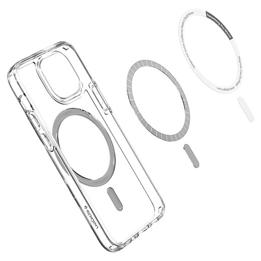 Прозорий чохол Spigen Ultra Hybrid MagSafe Compatible White для iPhone 13 mini купити