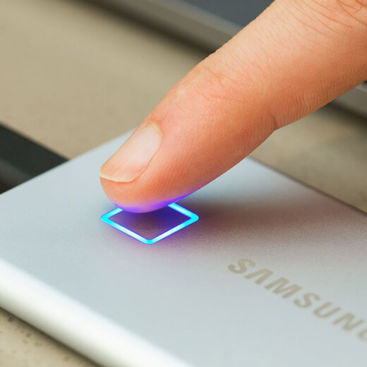 Внешний портативный SSD диск Samsung T7 Touch 500GB с отпечатком пальца