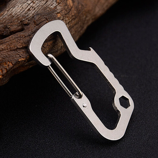 Прочный тактический карабин из нержавеющей стали Steel D-Shape Carabiner 