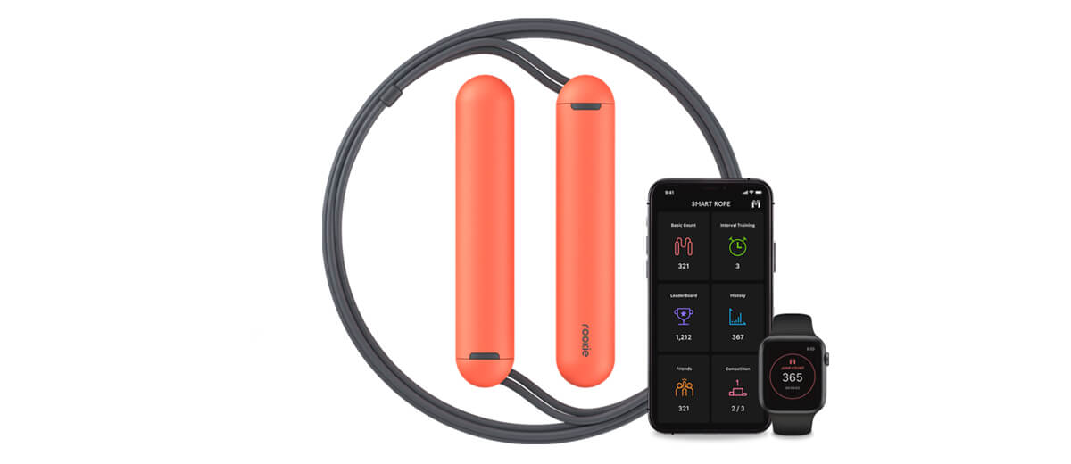 Умная скакалка Tangram Factory SmartRope Rookie Jump Rope Black