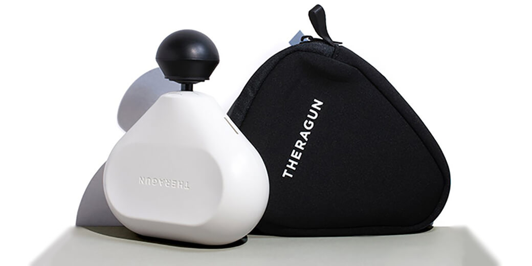 Ручной перкуссионный массажер Theragun Mini White Дизайн и применение