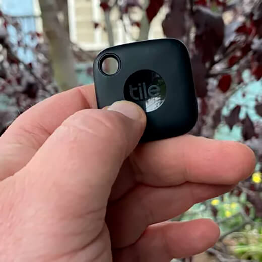Автономна робота брелока для пошуку речей ключів Tile Mate 2022 Black (1-Pack)