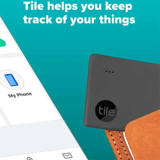 Приложение для брелока для поиска вещей Tile Slim 2022 (1-Pack)