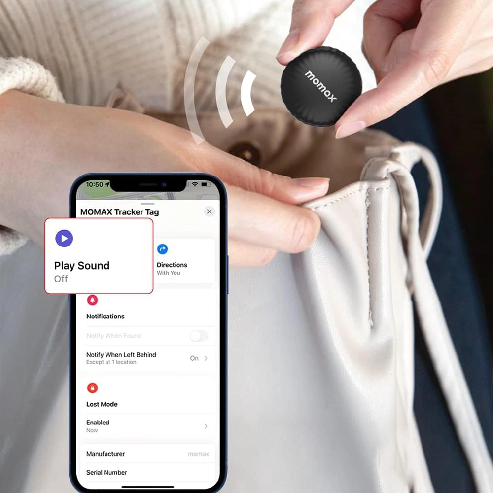 Трекер PinTag Find my Tracker Black (4pack) для пошуку речей, ключів, сумок, гаманців