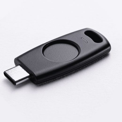 Что такое электронный защитный FIDO ключ TrustKey G320H USB-C FIDO2 Biometric Security Key