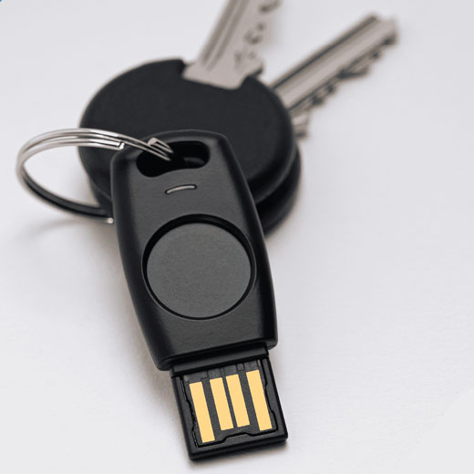 Купить электронный защитный FIDO ключ TrustKey G310H USB-A FIDO2 Biometric Security Key