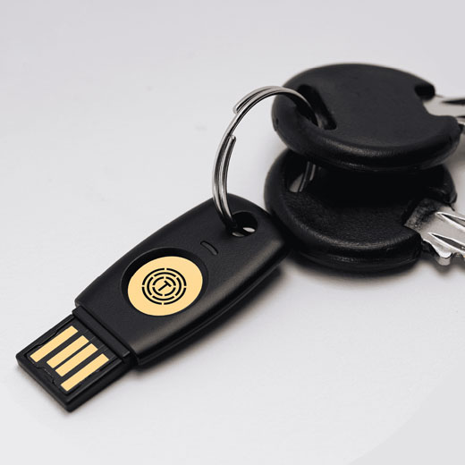 Купить электронный защитный FIDO ключ TrustKey T110 USB-A FIDO2