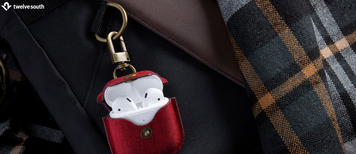 Тканевый чехол Twelve South AirSnap для AirPods 1/2