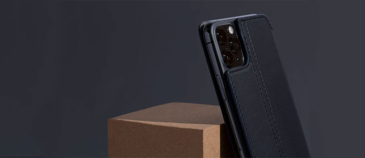 Шкіряний чохол-книжка Twelve South SurfacePad Black для iPhone XR 