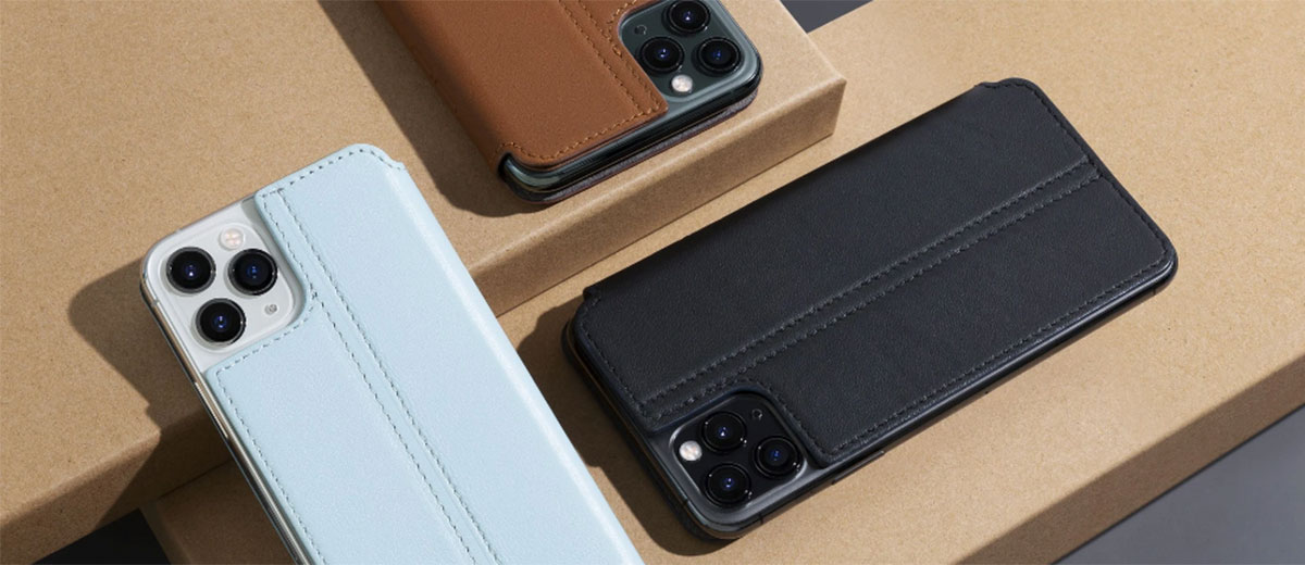 Шкіряний чохол-книжка Twelve South SurfacePad Black для iPhone XR 