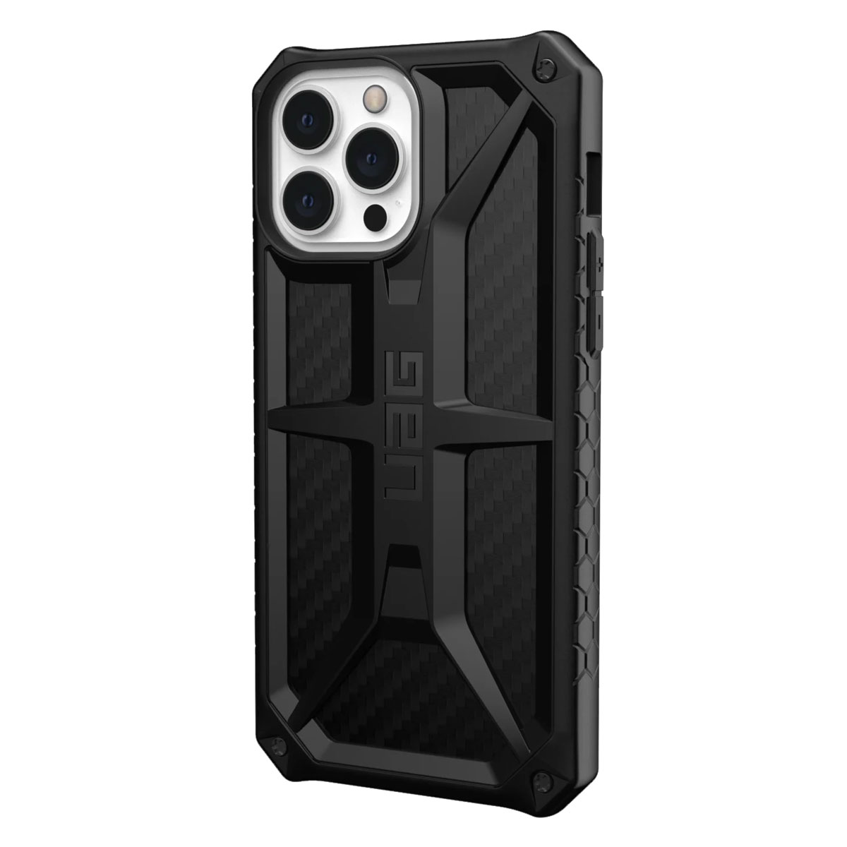 Противоударный чехол UAG Monarch Carbon Fiber для iPhone 13 mini складається з п'яти шарів