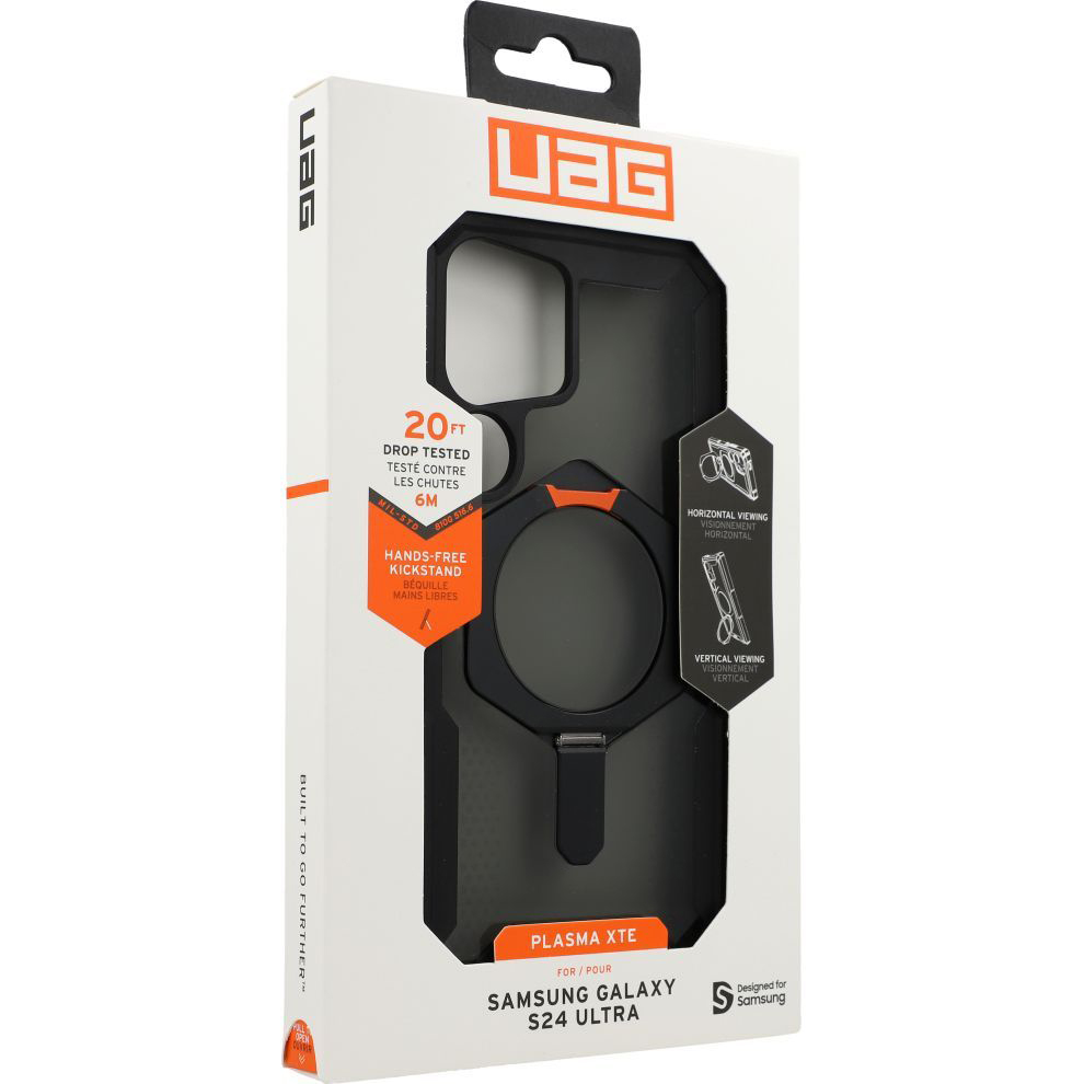 Захисний чохол Urban Armor Gear Plasma XTE Kickstand для Samsung Galaxy S24 Ultra, чорний