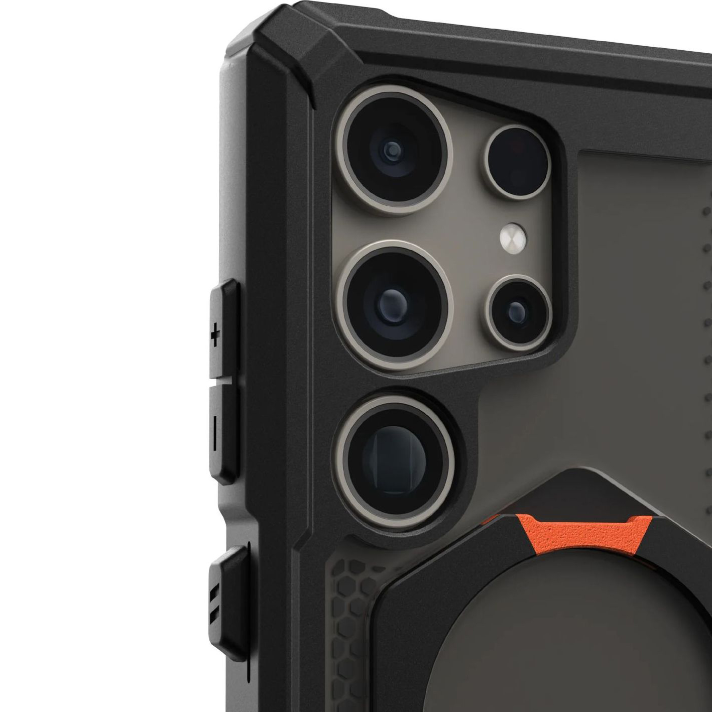 Чохол, що ідеально пасує Urban Armor Gear Plasma XTE Kickstand для Samsung Galaxy S24 Ultra, чорний