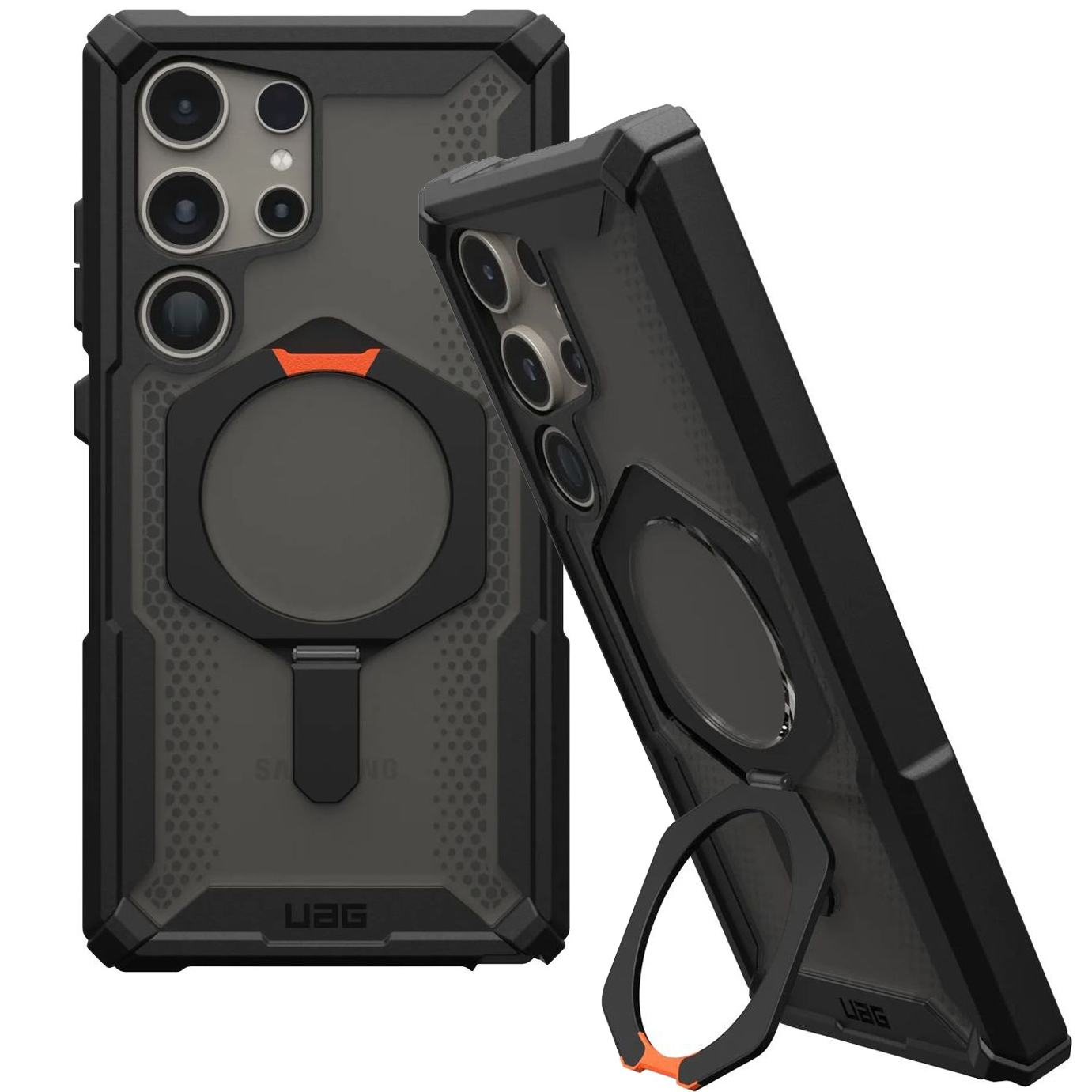 Чохол, що витримує удари Urban Armor Gear Plasma XTE Kickstand для Samsung Galaxy S24 Ultra, чорний