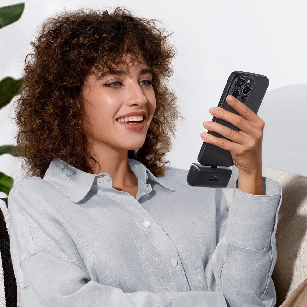 Універсальна батарея Anker Nano Power Bank 5000mAh із вбудованим складаним роз’ємом USB-C 22.5W