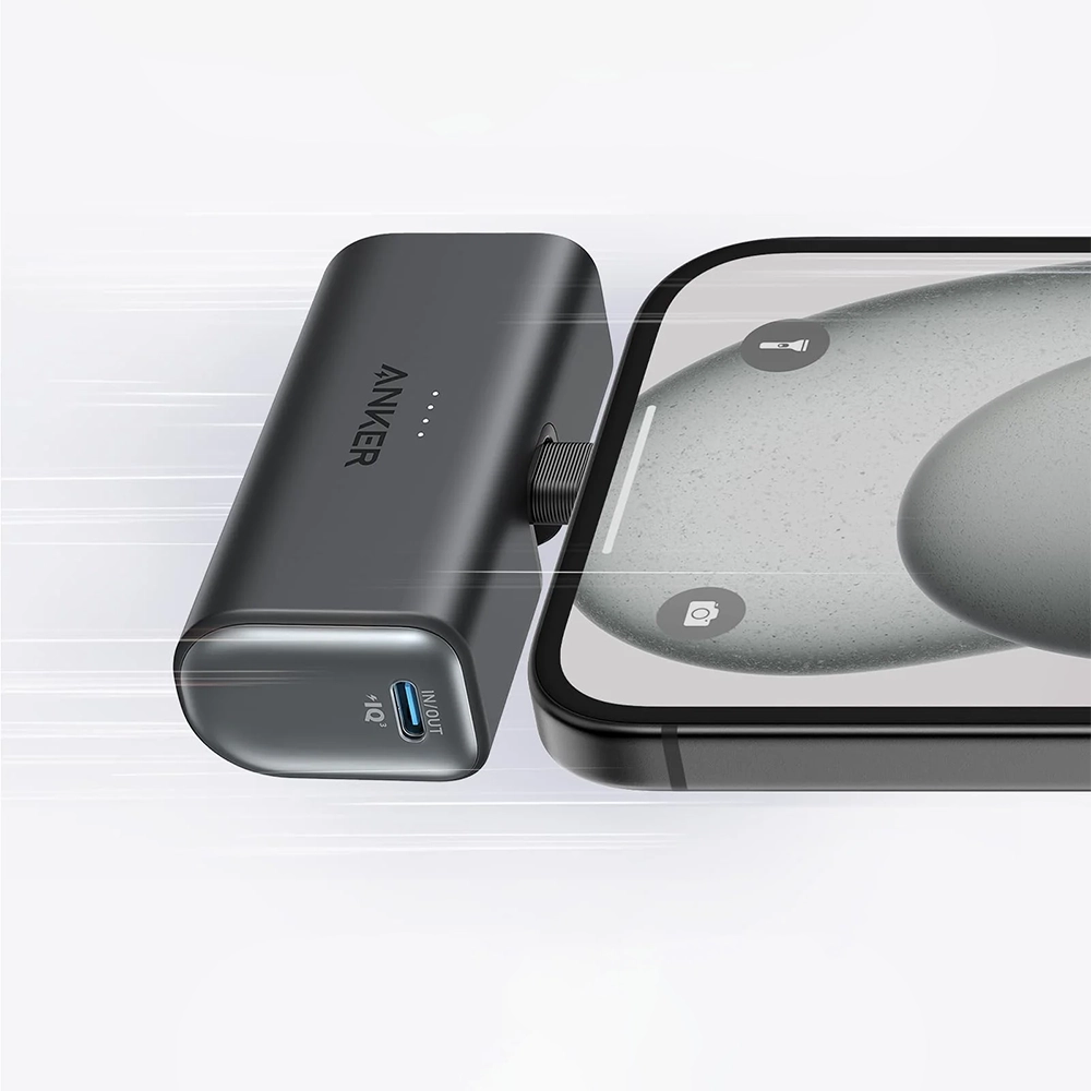 Універсальна батарея Anker Nano Power Bank 5000mAh із вбудованим складаним роз’ємом USB-C 22.5W