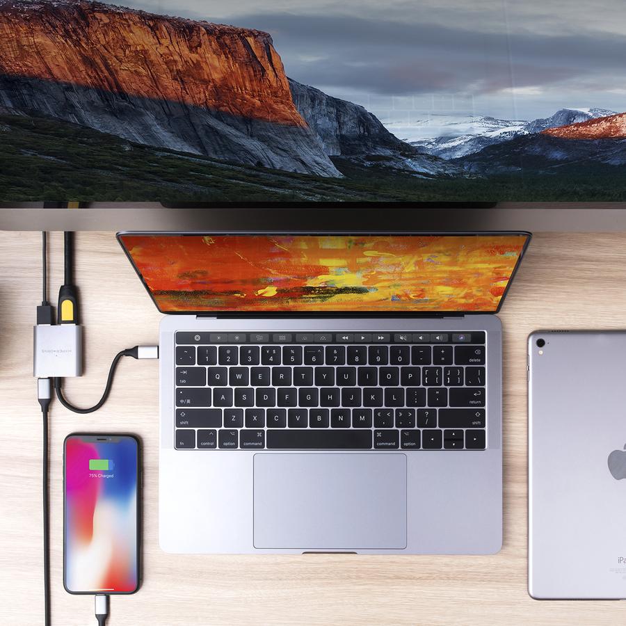 Хаб USB-C для MacBook HyperDrive 4K HDMI 3 в 1