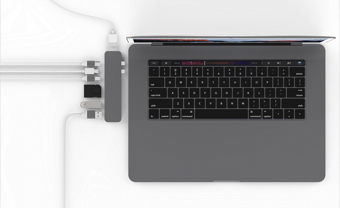 Хаб USB-C для MacBook HyperDrive Pro 8 в 2