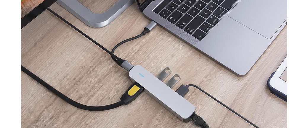 Хаб USB-C для MacBook HyperDrive TUBE 6 в 1