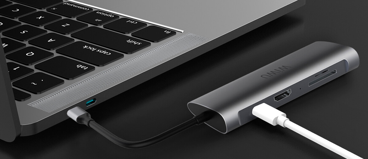 Хаб USB-C для MacBook WIWU Alpha 8-in-1