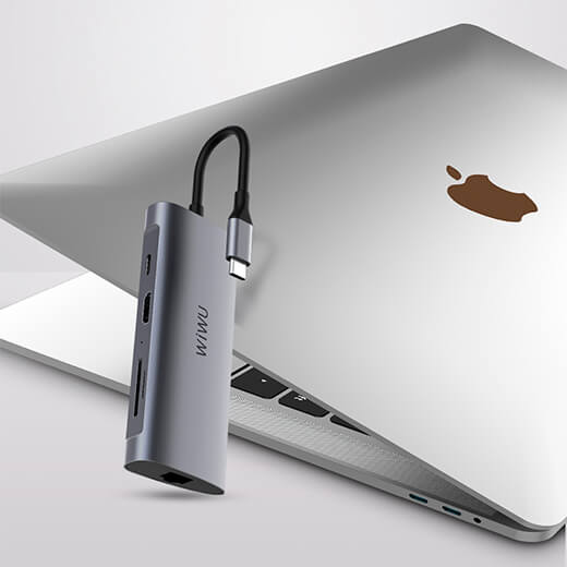 Хаб USB-C для MacBook WIWU Alpha 8-in-1