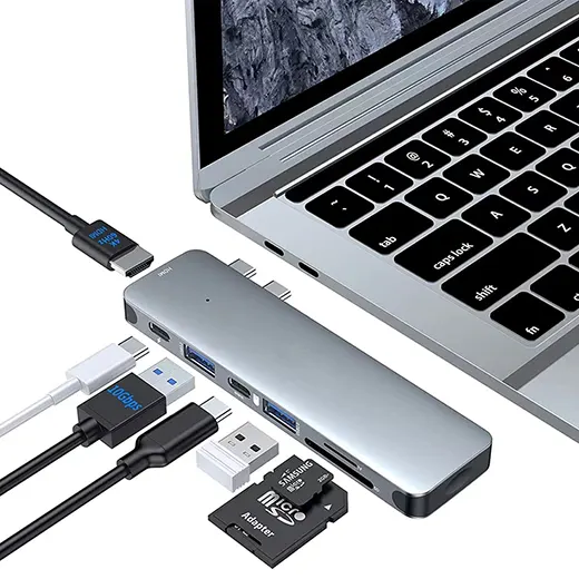 Технічні характеристики USB-C хаба oneLounge 1Drive Pro 7-in-1 Thunderbolt 3 для MacBook