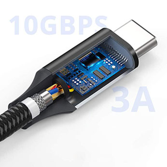 Додатковий провід iLoungeMax USB Type-C USB 3.1 100W 5A 10Gbps для MacBook | iPad