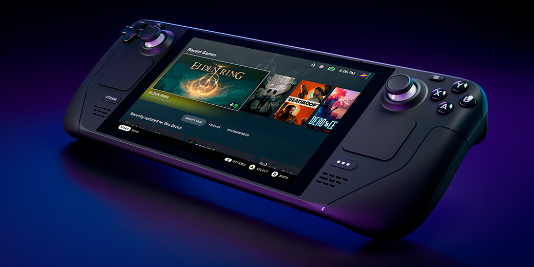 Ігрова приставка Valve Steam Deck 512GB зручне керування
