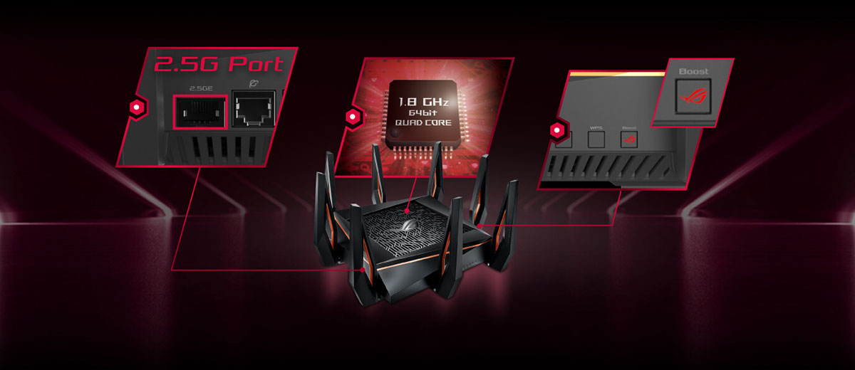 Ігровий Wi-Fi роутер ASUS ROG Rapture GT-AX11000 (Wi-Fi 6)